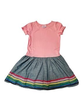 Hanna Andersson Sunny Rainbow Stripe Playdress Size 10